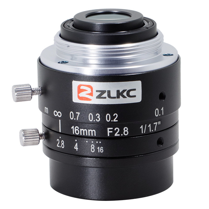 ZLKC�����ƴ�16mm��ҵ��ͷLM1628MP12�߷ֱ���ǧ�����صͻ��侵ͷ