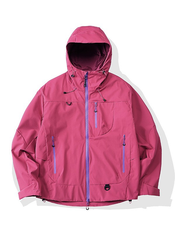 Outdoor Purple Jacket Group Purchase Jacket for Women 2025 New Windproof and Waterproof Mountaineering Clothing Hiking into Xizang