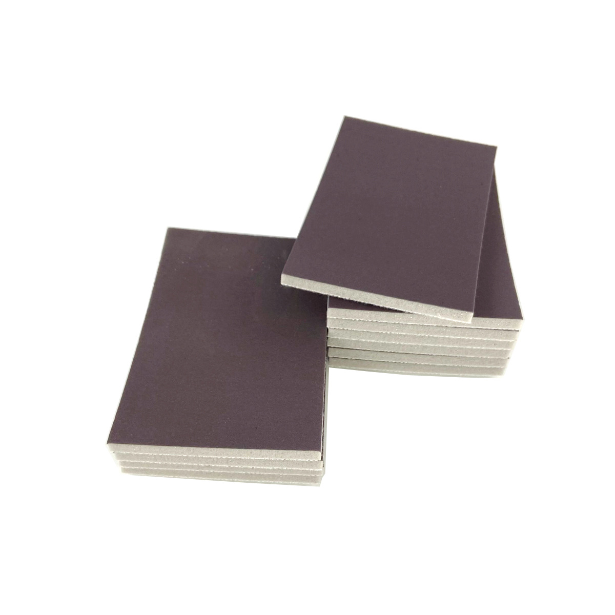 直销茶色海绵砂纸 电子产品金属塑胶外壳打磨单面植绒海绵砂片