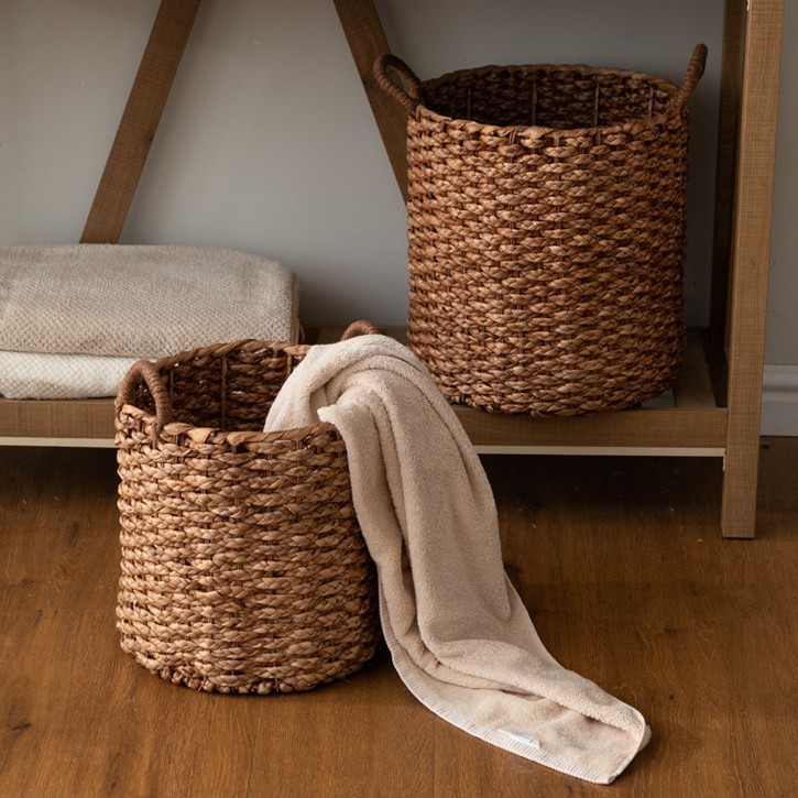 Cestas de almacenamiento de calabaza personalizadas, cestas de almacenamiento tejidas a mano, decoración para el hogar, lavandería, juguetes, cestas de almacenamiento