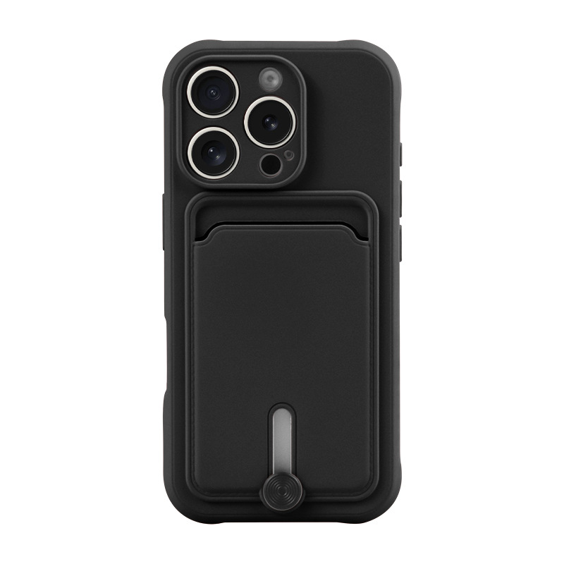 Aplicable para iPhone16 estuche para teléfono móvil nuevo Apple 16promax silicona 15 ranura para tarjeta 13 funda protectora 14