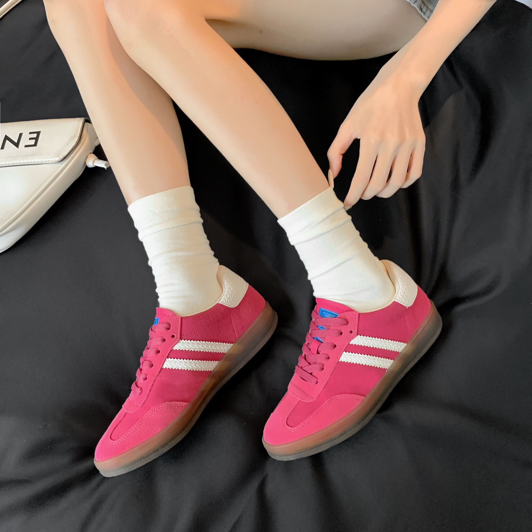 딸기곰(소가죽 삼선)