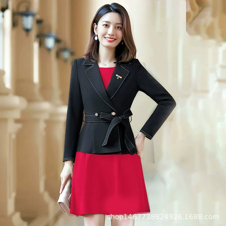 2022 Профессиональный повседневный костюм пиджак платье костюм юбка из двух частей рабочая одежда костюм