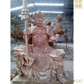 纯铜四大天王铜佛像  铸黄铜彩绘四大天王图片 彩绘四大天王佛像