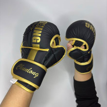 健身拳击训练半指手套UFC散打男女半指MMA自由搏击拳套综合格斗