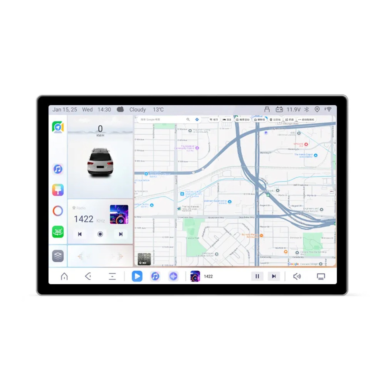 Cross-border Dingwei 7870TS20 eight-core navigator ever-changing host Android car large-screen GPS intelligent navigation 4
