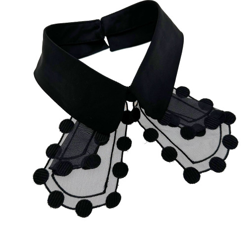 Embroidered Bow Tie Fake Collar New Best Selling Fashion Chiffon Collar