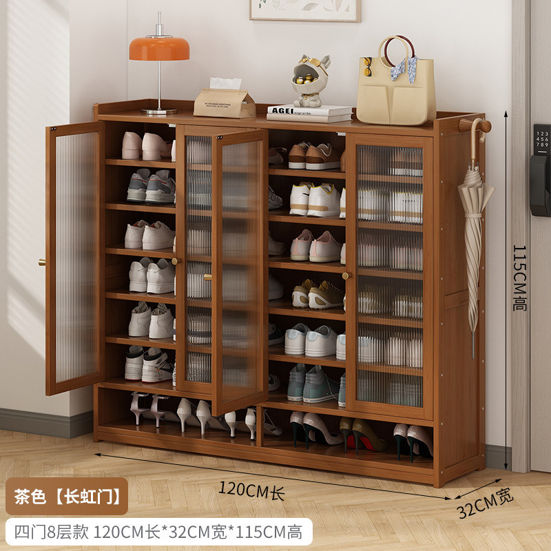 Fábrica directa de almacenamiento de artefactos estantes de zapatos multicapa puerta doméstica gabinete de zapatos de gran capacidad puerta de entrada zapatos a prueba de polvo franqueo al por mayor