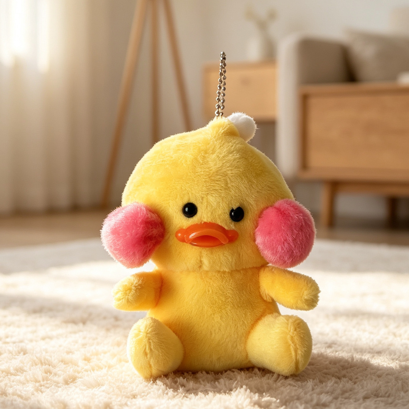 Lindo pollo de peluche bolsa colgante decoración colgante de felpa muñeca Regalo de Cumpleaños muñeca de peluche al por mayor