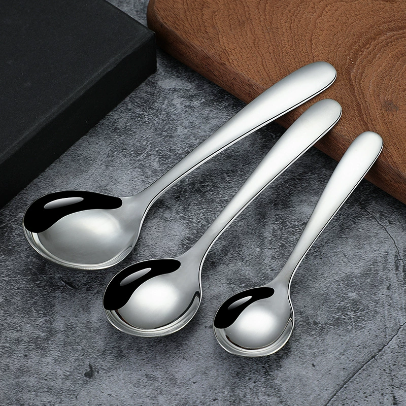 Dao Qi 304 ложка из нержавеющей стали, углубляющая суповая ложка с круглым дном, многофункциональная Бытовая детская ложка для еды, китайский стиль