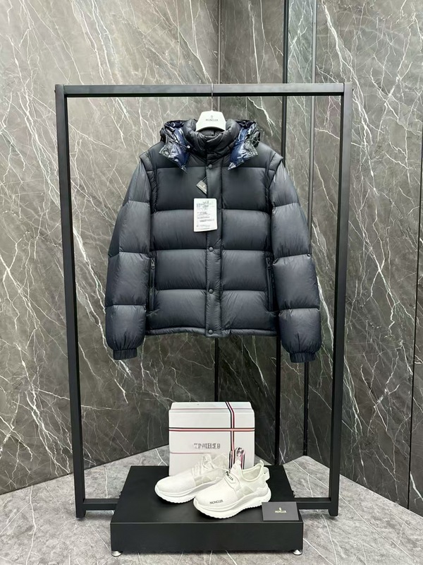 蒙口羽绒服Cyclone系列二合一可拆卸羽绒服男款冬季保暖外套M2418|undefined