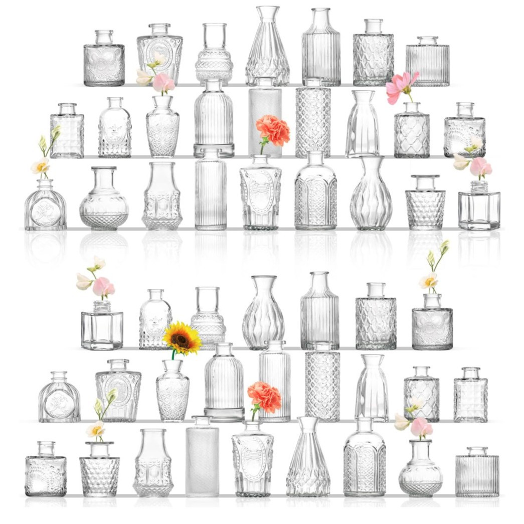 Jarrón de vidrio minimalista de alta gama INS de estilo europeo, jarrón pequeño de alto valor para flores hidropónicas y arreglos florales, adorno de escritorio.