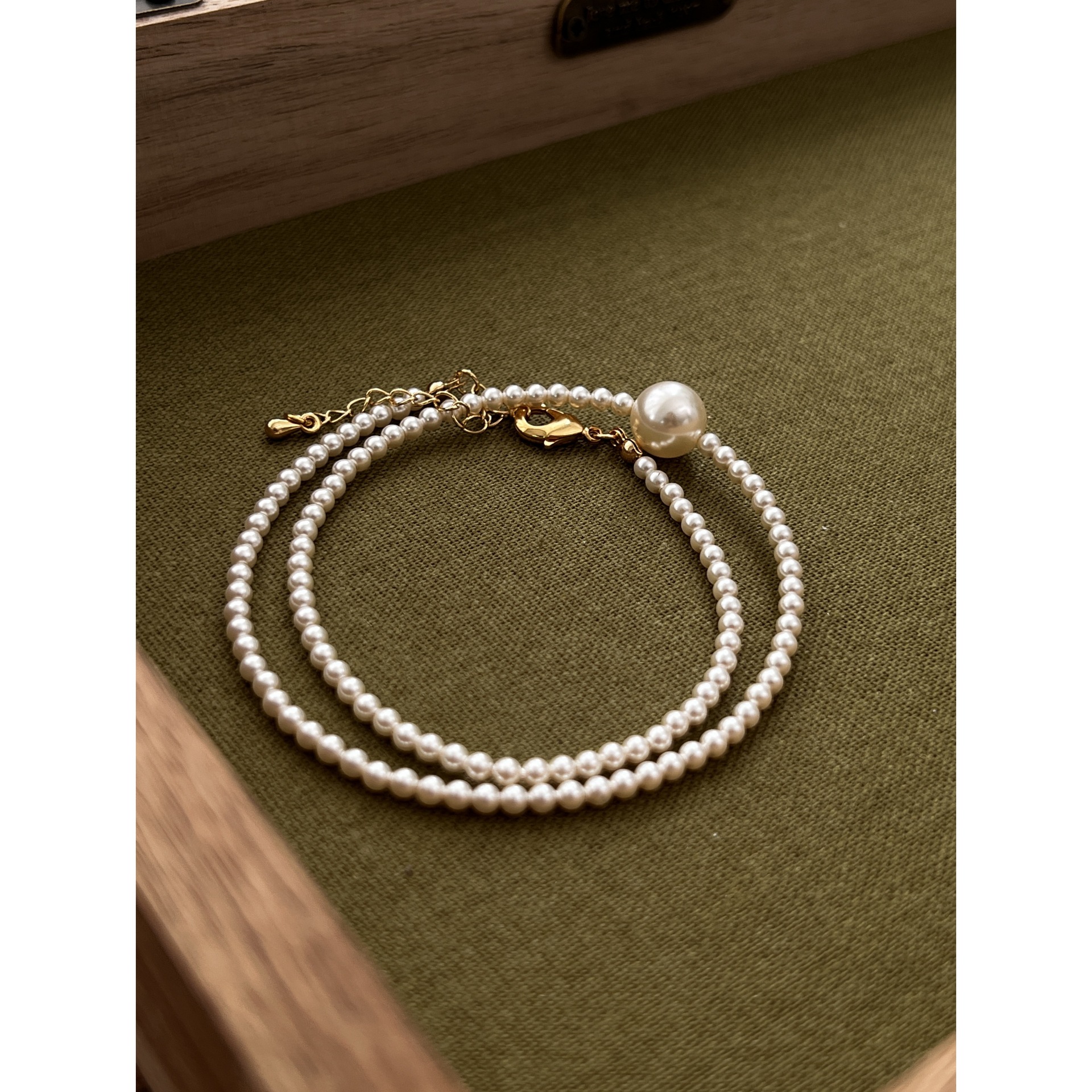 Korean handmade beaded bead necklace is suitable for summer with…