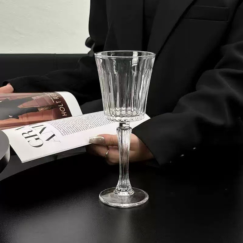 欧式浮雕玻璃杯葡萄酒杯波尔多红酒杯洋酒杯香槟杯