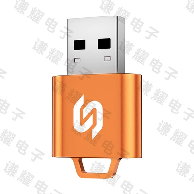 Hot-Selling Small Wireless Carplay Simsiz CarPlay və Android Auto - q1cb-all-metal-orange-white-label-wireless-carplay-android-auto-2-in-1-adapter-for-overseas-systems-only