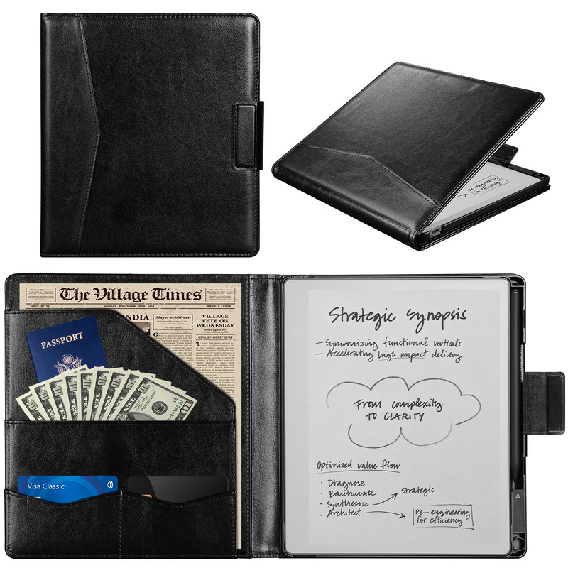 Extraordinary Remarkable Paper Pure E-Book Protective Cover 10.3inch Business Stand Model with Pen Slot