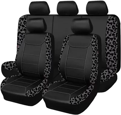 Universal seat cover – Exclusive, Universal, Waterproof and Dustproof - black-panther-print-patchwork-2-piece-set-front-single-seat
