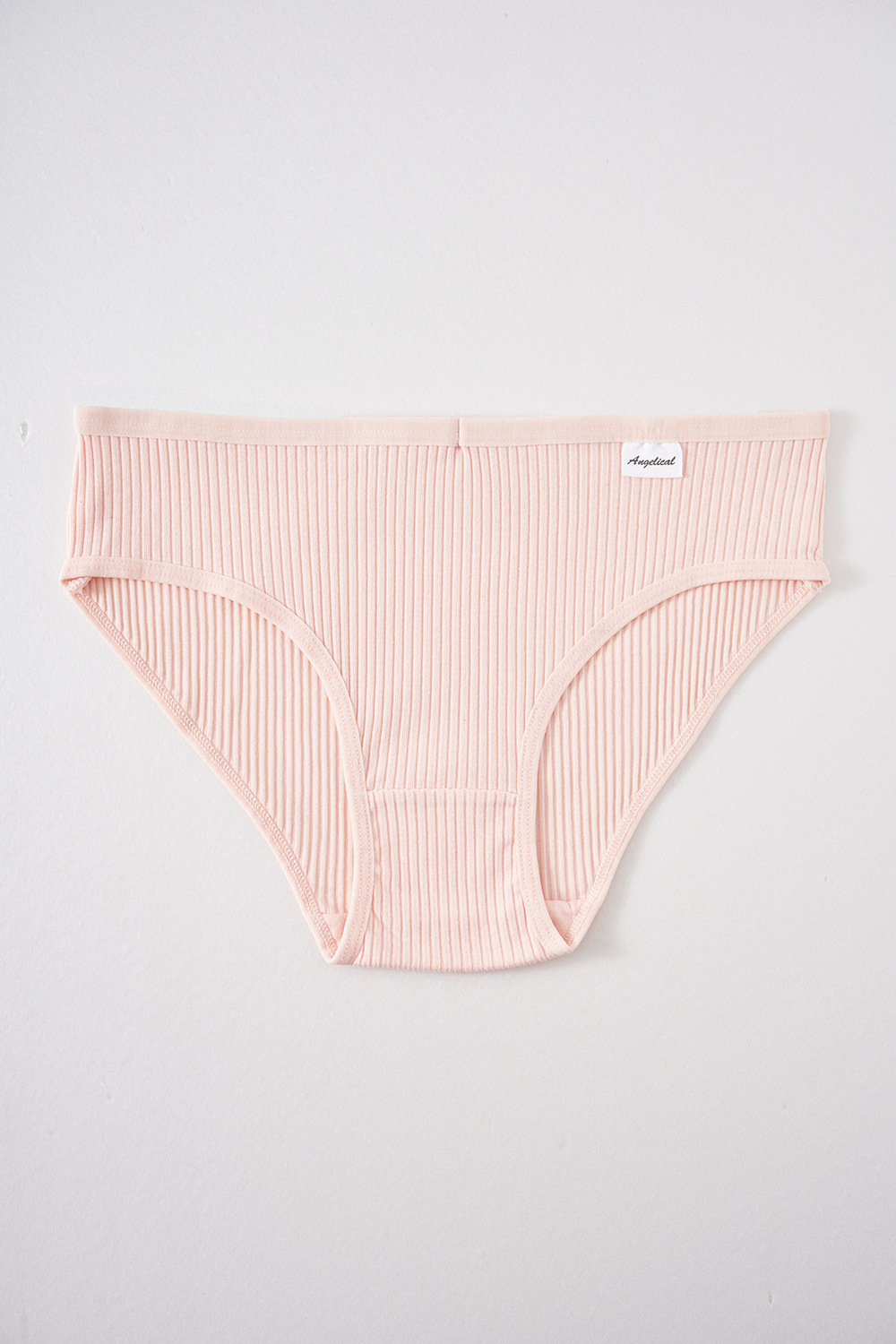 Transfronterizos exclusivos para mujeres algodón bactérico panty de algodón para niñas de cintura media simple de color sólido para niñas sin marcas