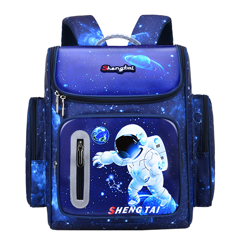 Astronauta nuevo espacio mochila estudiante de escuela primaria Masculino Grado 1-3-6 mochila impermeable de gran capacidad 6-12 años