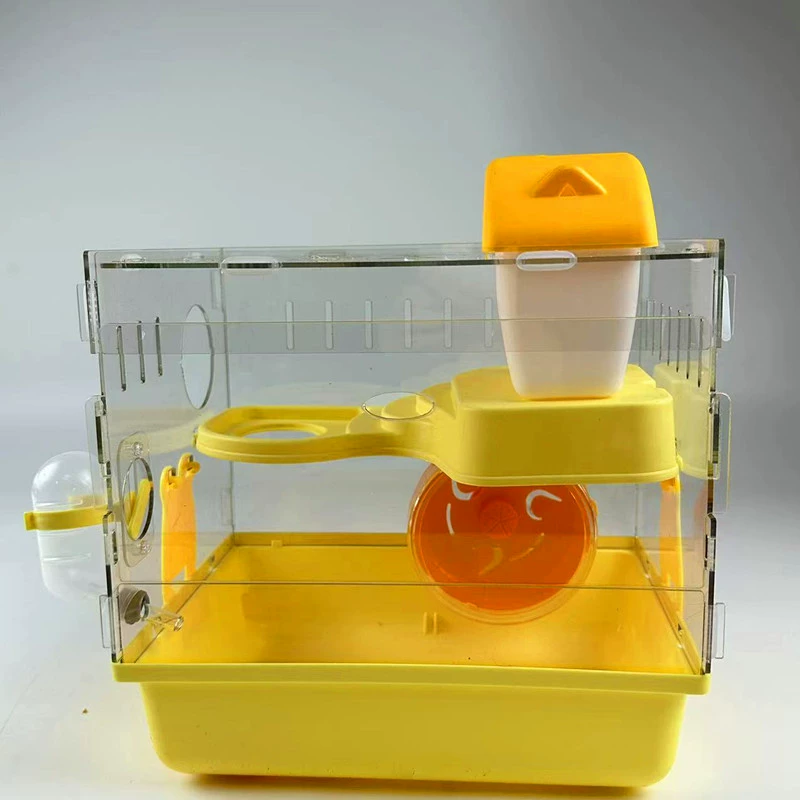 Домашнее животное Бур хомяк клетка Золотое гнездо медведя акриловое Двухслойное прозрачное негабаритное вилла Теплая Коробка для кормления костюм