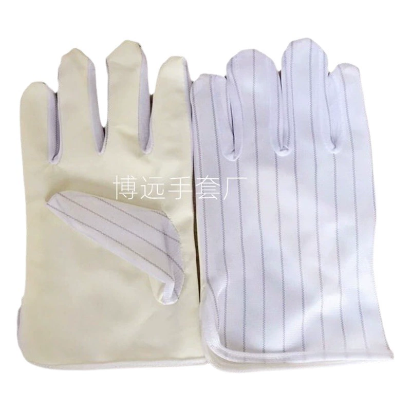 Оптовая продажа фабрики желтый PU анти-статическое перчатки анти-статическое полосатый PU перчатки с полиуретановым покрытием ладони анти-скольжения перчатки Электронный Завод