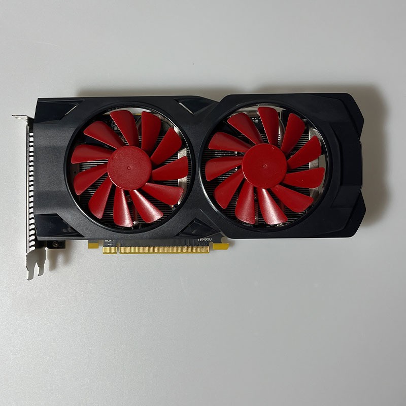 跨境XFX 讯景RX580 8G 2040SP 黑狼版RX588独立游戏吃鸡电脑显卡-阿里巴巴