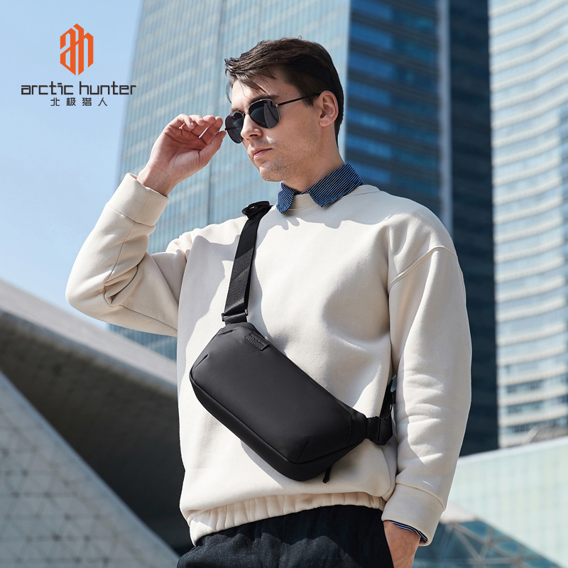 Bolso de la cintura de los nuevos hombres transfronterizos diario de cercanías ocio al aire libre hombro bolsa de mensajero impermeable de gran capacidad bolsa de pecho