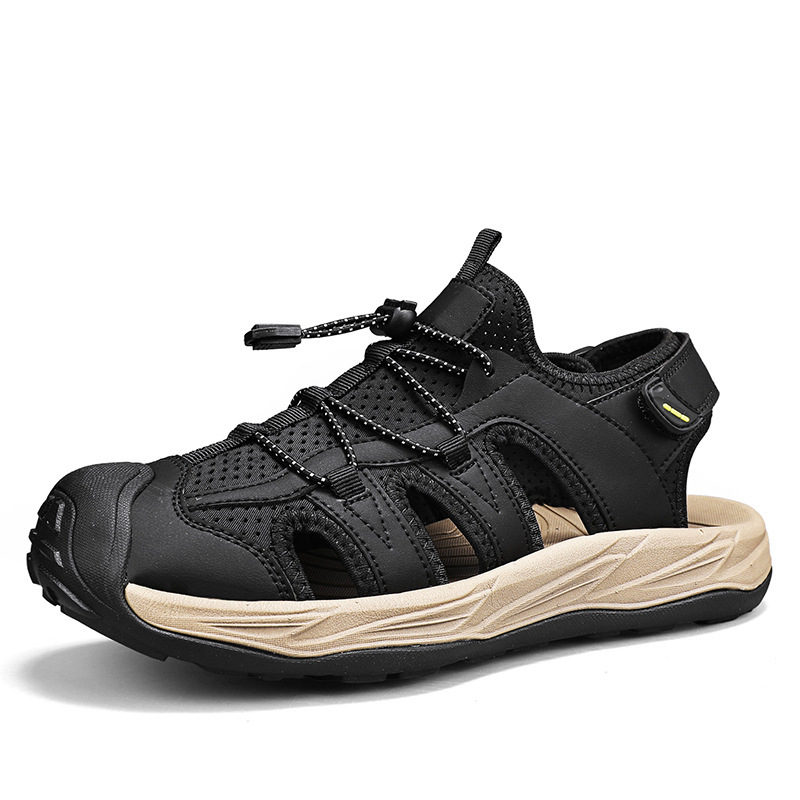 Baotou sandalias para hombres de verano transpirables al aire libre sandalias deportivas ociosas 2026 nuevos zapatos de playa para hombres de tamaño grande