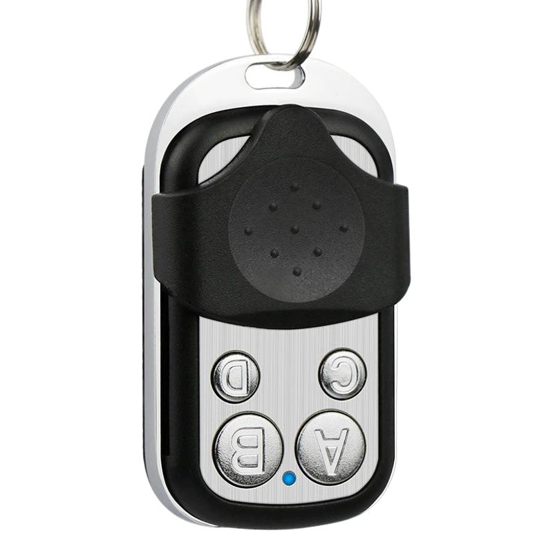 Универсальный пульт дистанционного управления для копирования и клонирования, 433 МГц, металлический, четырехкнопочный, для гаражных ворот, с функцией копирования кода, для международной торговли