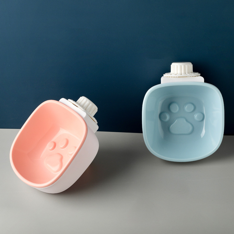 Tazón para mascotas al por mayor Cuenco anti-asfixia colgante para perros Cuenco colgante de agua de alimentación para gatos Cuenco de plástico creativo para perros pequeños y medianos