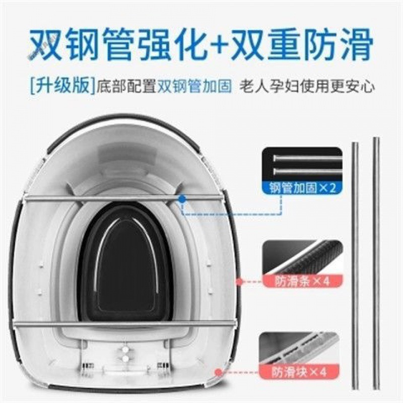 高齢者、妊婦向けの家庭用便利な携帯トイレ、大人用トイレ椅子、屋内用プラスチック製トイレスツール|undefined