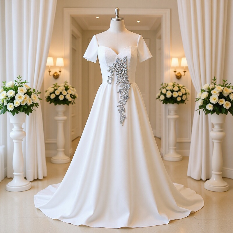 Factory Handmade Wedding Dress Applique Decoration Hat Clothing Accessories Pendant Ornaments Jewelry Decorative Silver Hairband