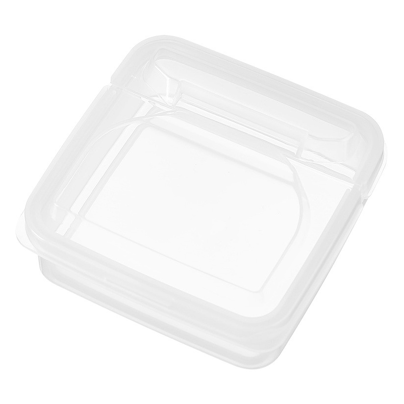 Queso caja de embalaje refrigerador fruta sellada crujiente Flip bloque de mantequilla caja de almacenamiento cebolla jengibre ajo condimento caja de almacenamiento