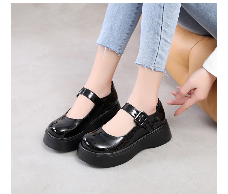 D2241 1140K GIÀY DA NỮ JINRYUA MÙA XUÂN THU ĐÔNG ĐẾ XUỒNG ĐẾ CAO GIÀY DÉP NỮ G04 SẢN PHẨM MỚI