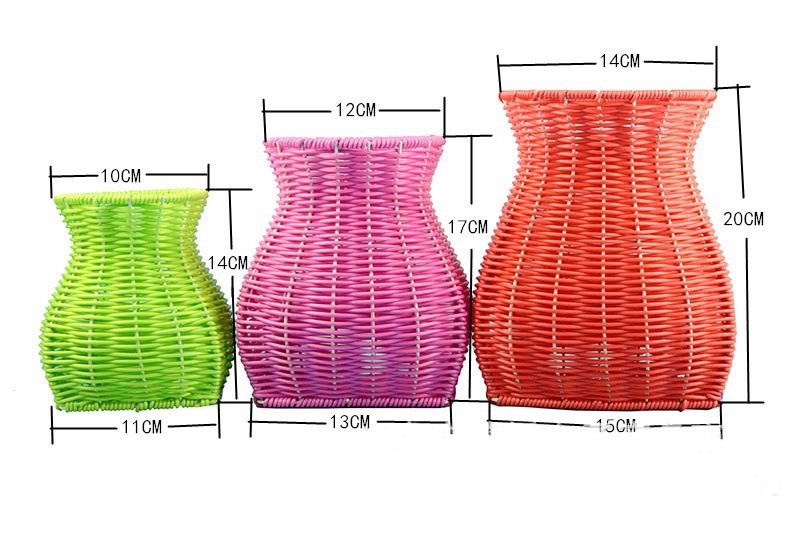 큰 색상 짠 가벼운 물고기 바구니
