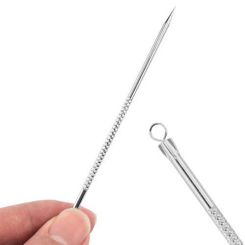 Stainless steel acne needle 4-piece set double-headed acne needle blackhead removal acne needle set beauty tools wholesale