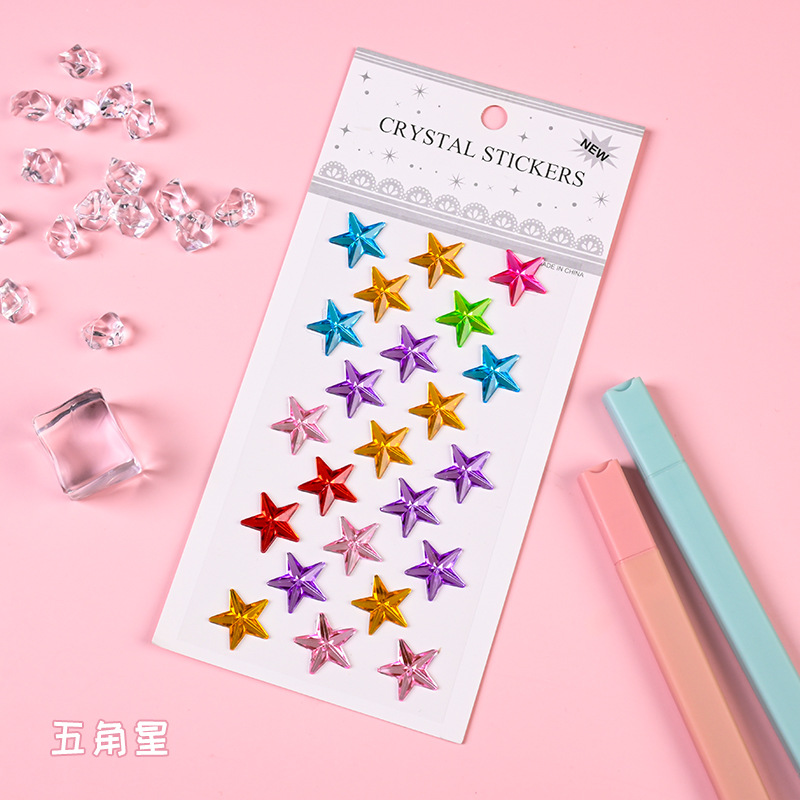 Pegatinas de gemas para niños Pegatinas de dibujos animados de diamantes de cristal para niñas Pegatinas de recompensa de princesa brillante Pegatinas de vestir