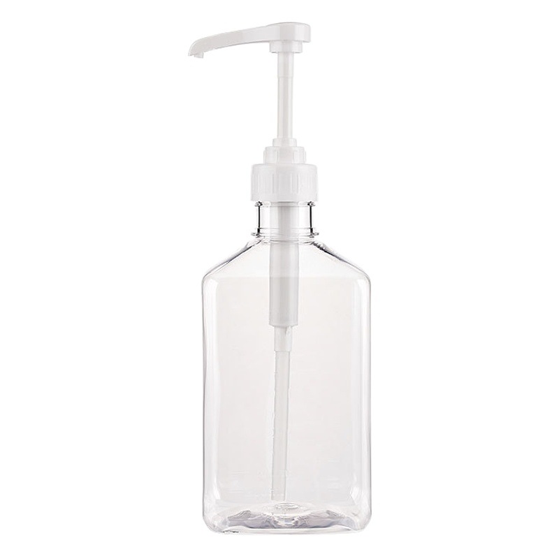 Botella de azúcar prensada a mano leche tienda de té squeeze botella de vidrio botella de fructosa botella de jarabe de plástico botella de azúcar comercial