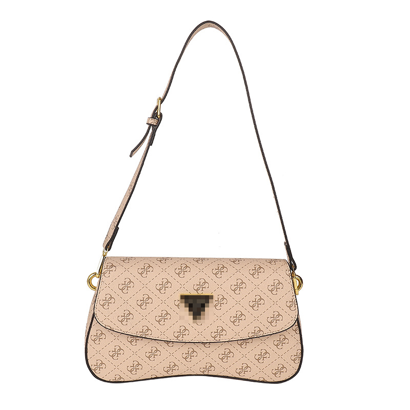 Bolsos transfronterizos para mujer 2024 nuevo estilo de alta gama bolso de axila de lujo simple y ligero con estampado de diamantes bolso de mensajero de todo fósforo
