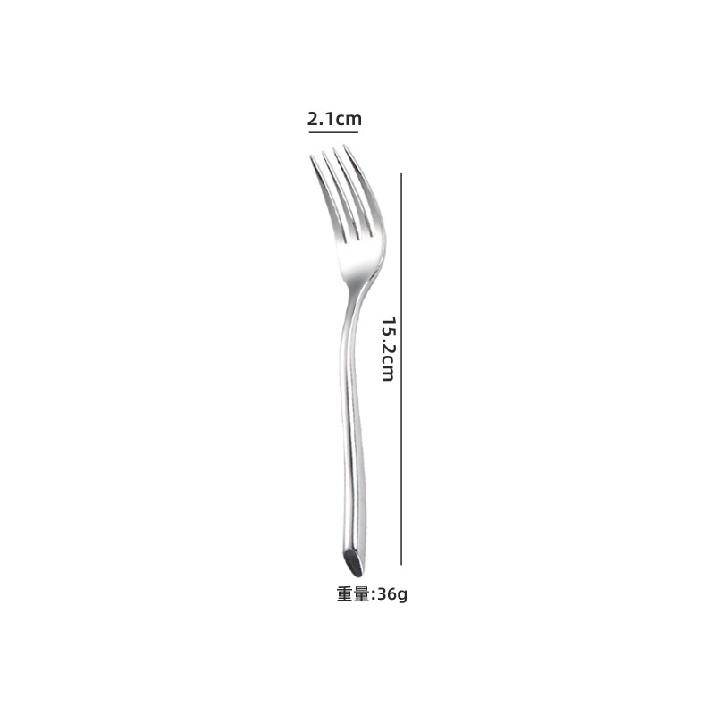 실버 경사 테일 티 포크