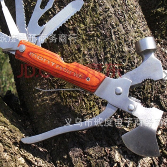 批发多功能刀17开多功能户外折叠刀迷你防身小刀锋利随身刀