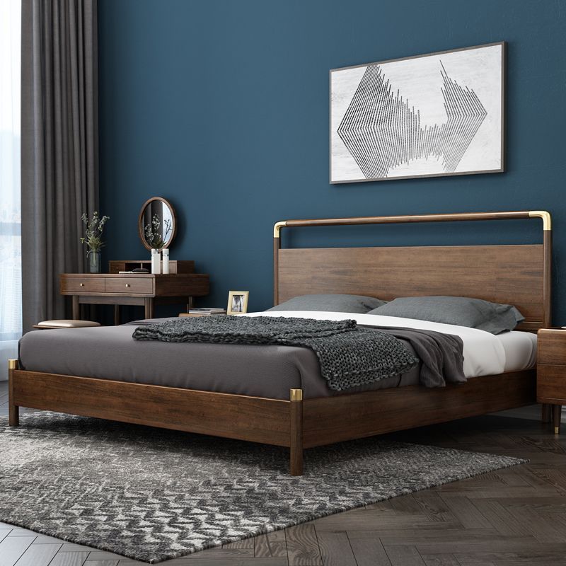 Cama de madera maciza china 1m 8 camas dobles de nuez 1m 5 camas 1m 2 modernas dormitorios matrimoniales caseros cama de nuevo estilo chino