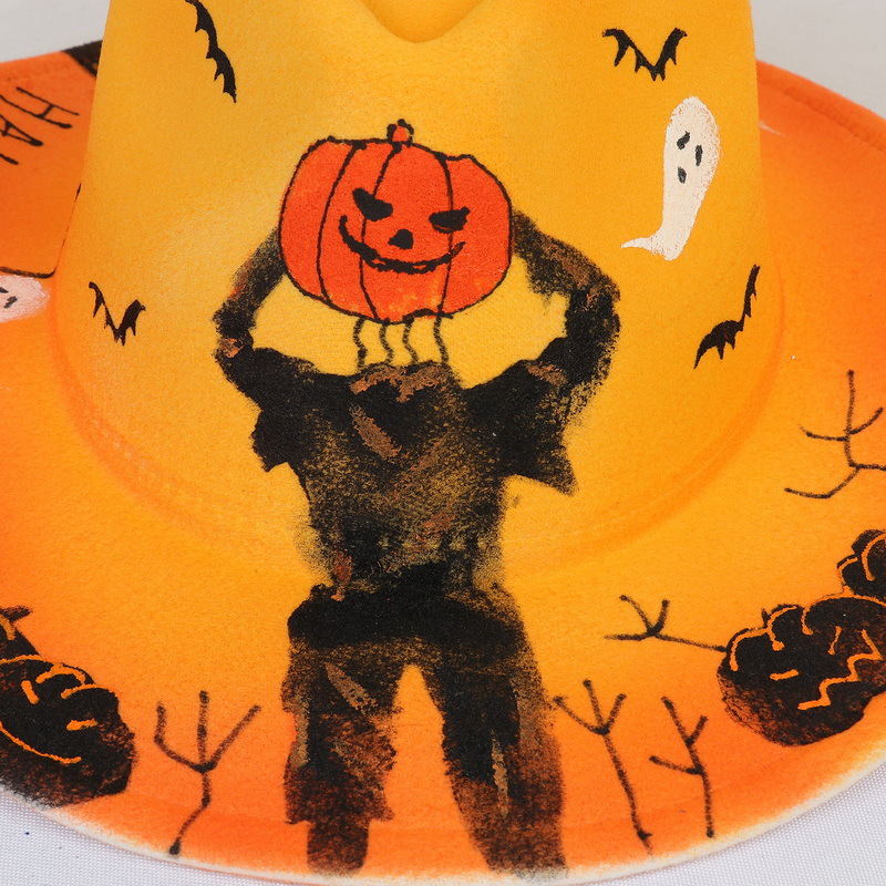 Halloween Party Bunte Ball Leistung Hut Geist Festival Requisiten Cowboy Schneemann Muster_voghion.com