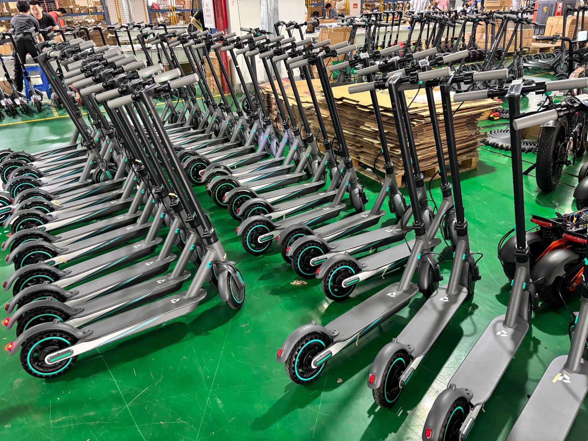Overseas Warehouse Lithium Battery Electric Scooter Foldable Adult Mobility Two-Wheeled Portable Scooter European and American Export Cross-Border