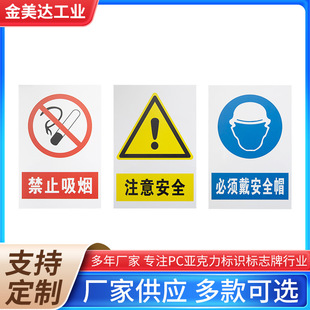 Security Warning Signs Production Workshop Warehouse No Smoking No Entry Signs Multiple Specifications Can Be Customized