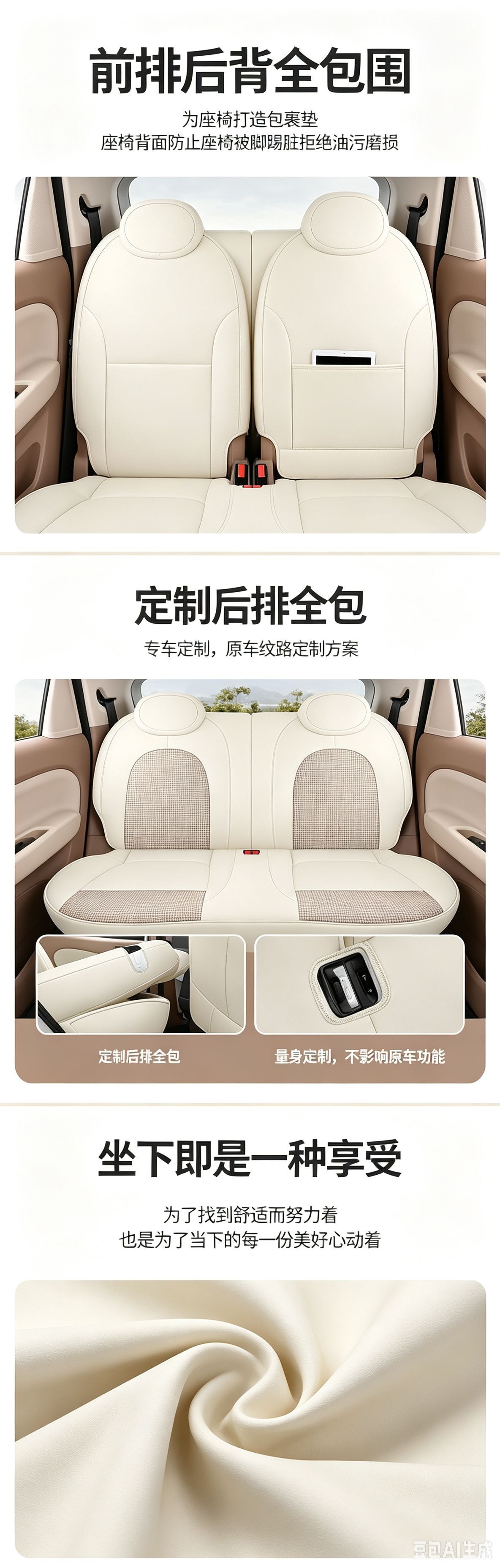 25 sets of fourth-generation Wuling Hongguang Mini EV seat covers, four-door version, in macaron colors, suitable for all seasons