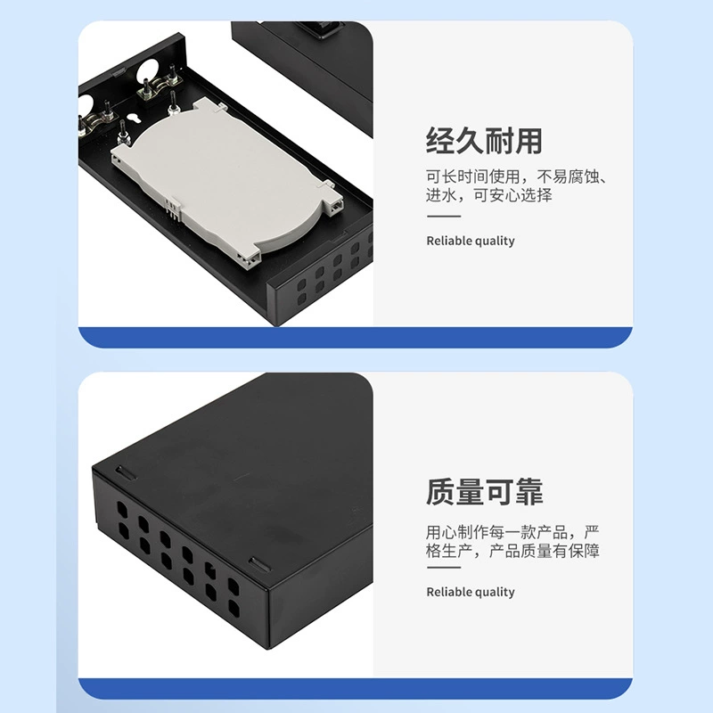 Box for fiber fusion splicing, wall-mounted, 12-port ST/FC empty box, 12-port ST desktop terminal box, fiber optic distribution frame