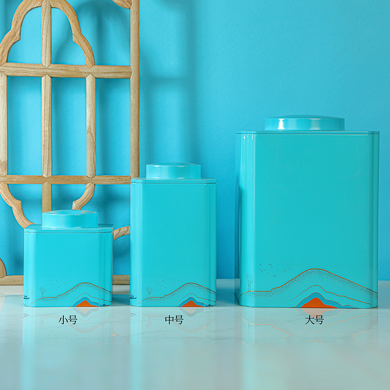 新款加厚马口铁茶叶罐 茶叶包装空铁盒 特大号金属密封罐现货批发