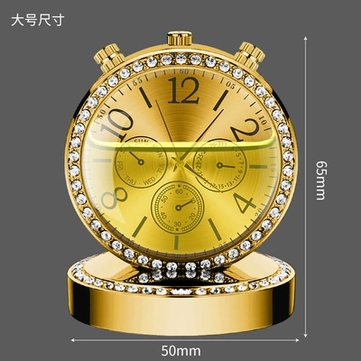 Perfplant seat — perfume ornaments metal clock car - with-diamond-clock-ornaments-gold-large-lemon-flavor