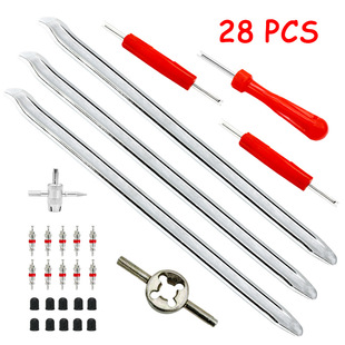 Car, Motorcycle, Bicycle, Electric Vehicle Tire Lever Pry Bar Set, Tire Changer Pry Bar, Valve Core
